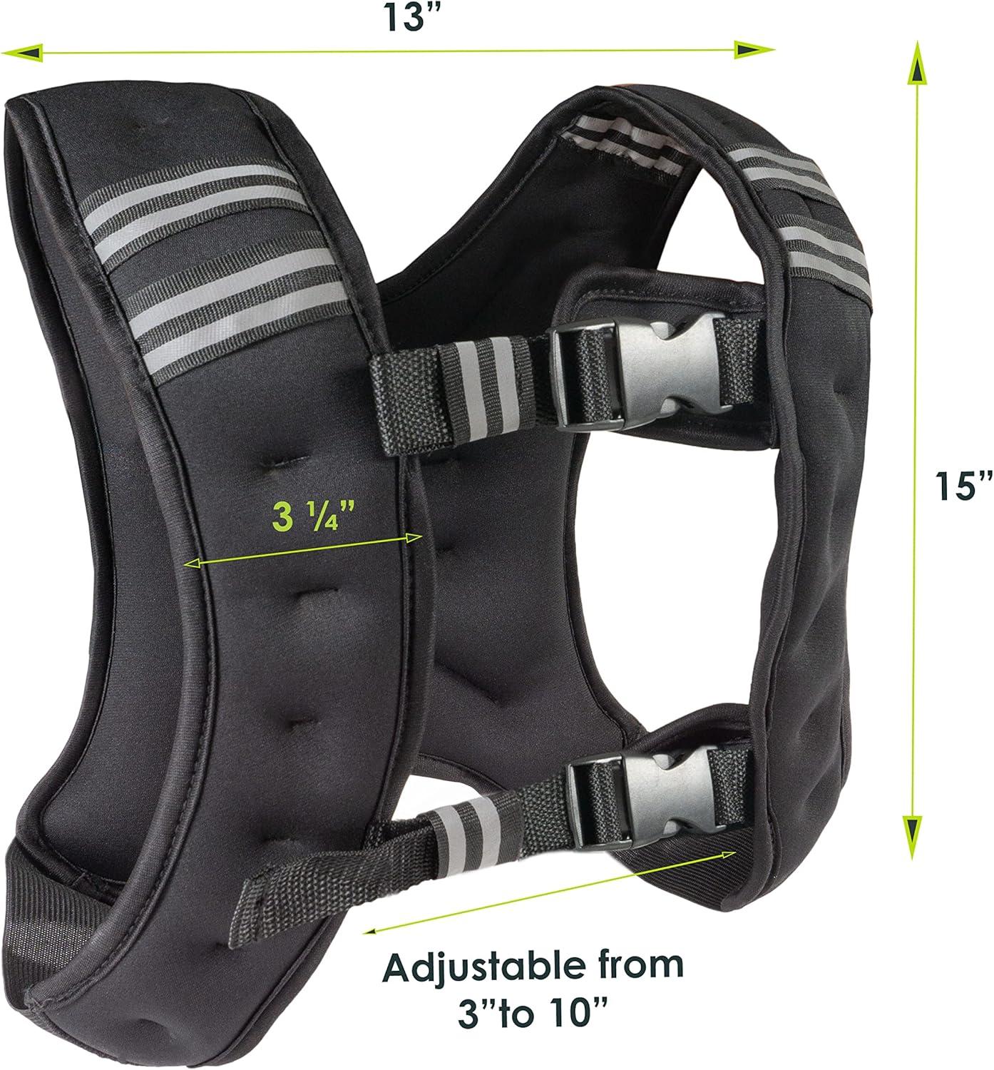 imageProsourceFit Exercise Weighted Training Vest  12lb black8 lb