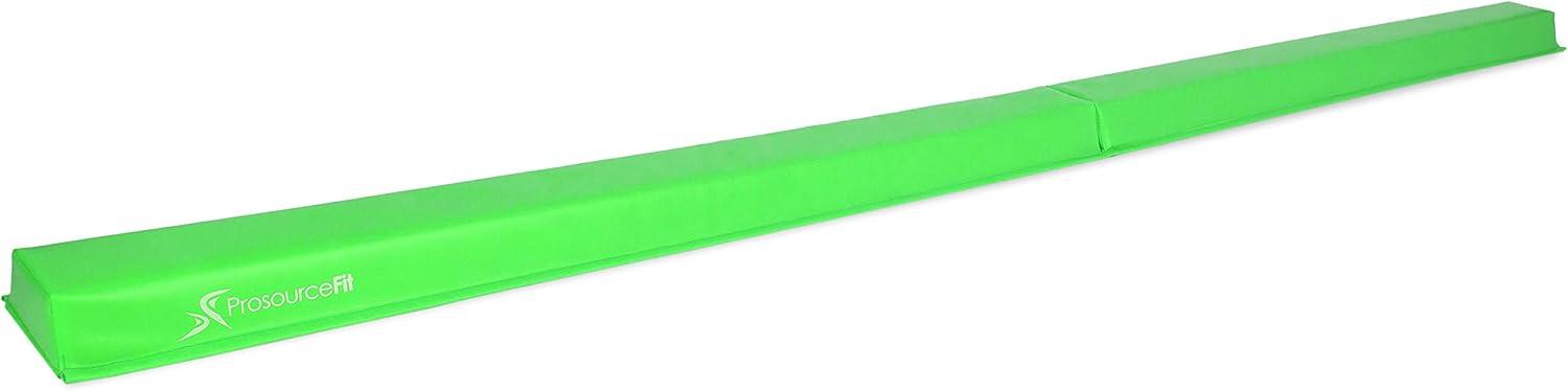 imageProsourceFit Gymnastics Balance Beam for Kids 9ft Long Firm Folding Floor Beam with NonSlip 4inch Wide Surface for Safe Gymnastics Practice at Home or GymGreen