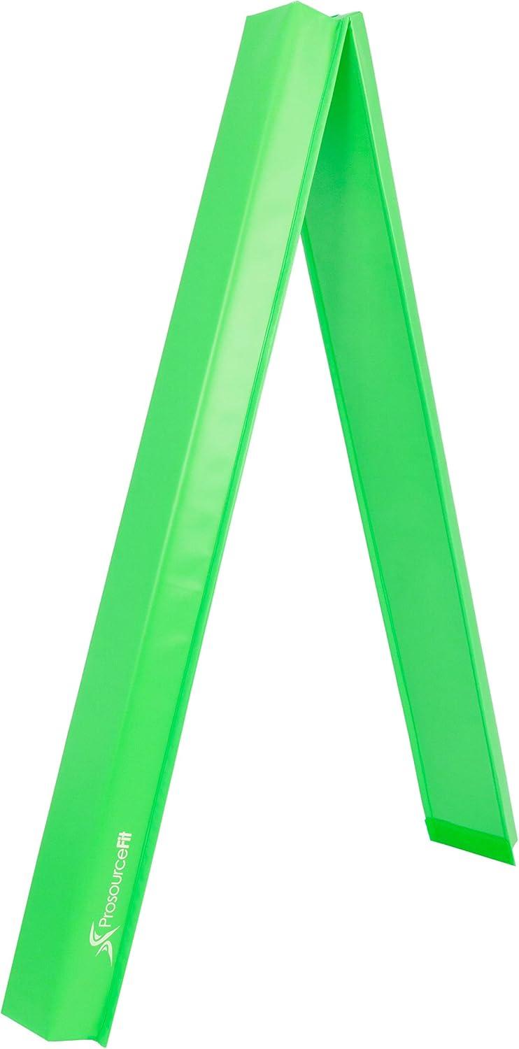 imageProsourceFit Gymnastics Balance Beam for Kids 9ft Long Firm Folding Floor Beam with NonSlip 4inch Wide Surface for Safe Gymnastics Practice at Home or GymGreen