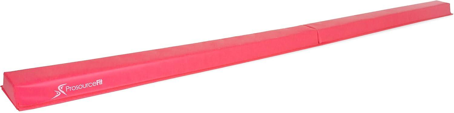 imageProsourceFit Gymnastics Balance Beam for Kids 9ft Long Firm Folding Floor Beam with NonSlip 4inch Wide Surface for Safe Gymnastics Practice at Home or GymPink
