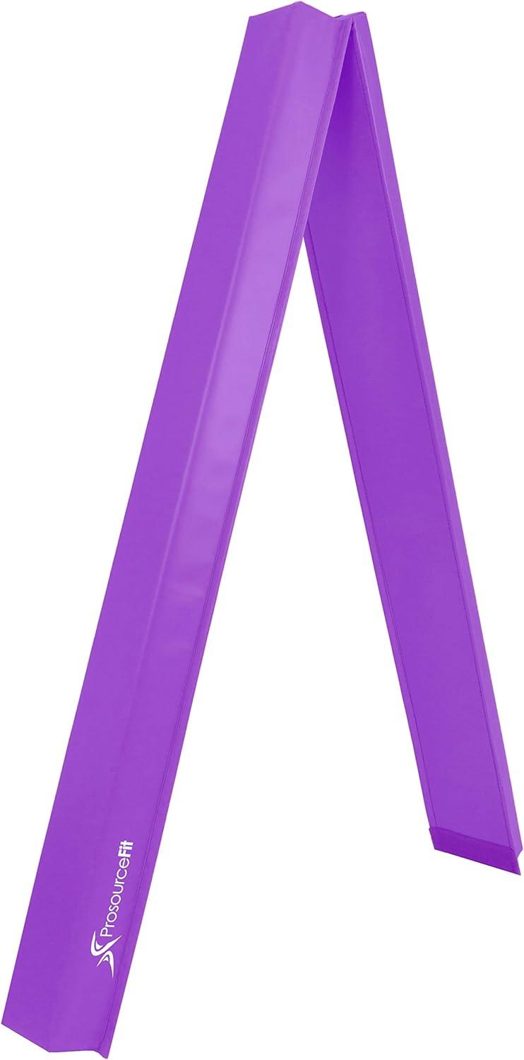 imageProsourceFit Gymnastics Balance Beam for Kids 9ft Long Firm Folding Floor Beam with NonSlip 4inch Wide Surface for Safe Gymnastics Practice at Home or GymPurple