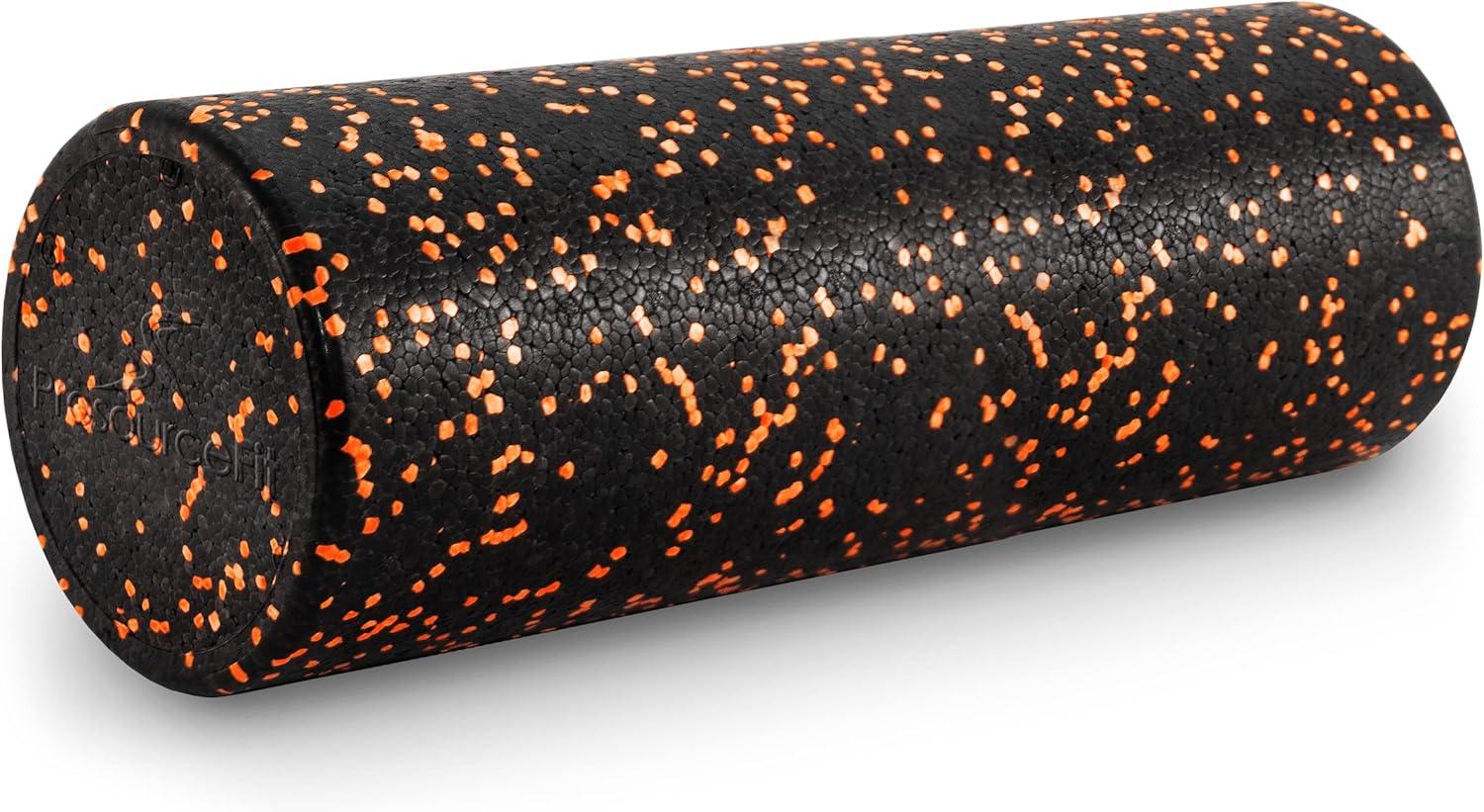 imageProsourceFit High Density Foam Rollers 36  inches LongFirm Full Body Athletic Massage Tool for Back Stretching Yoga Pilates Post Workout Muscle RecuperationBlackOrange
