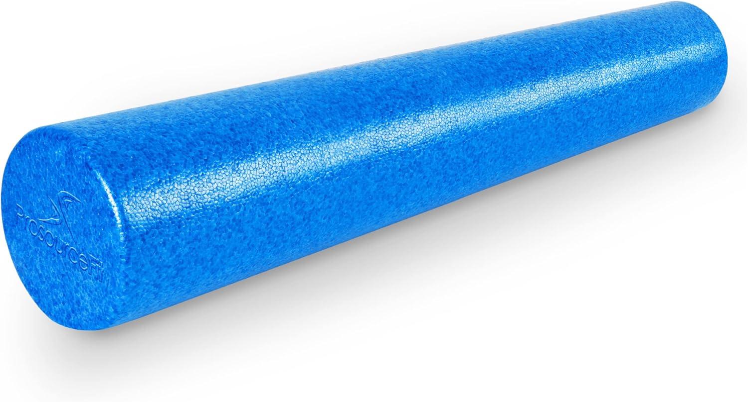 imageProsourceFit High Density Foam Rollers 36  inches LongFirm Full Body Athletic Massage Tool for Back Stretching Yoga Pilates Post Workout Muscle RecuperationBlue