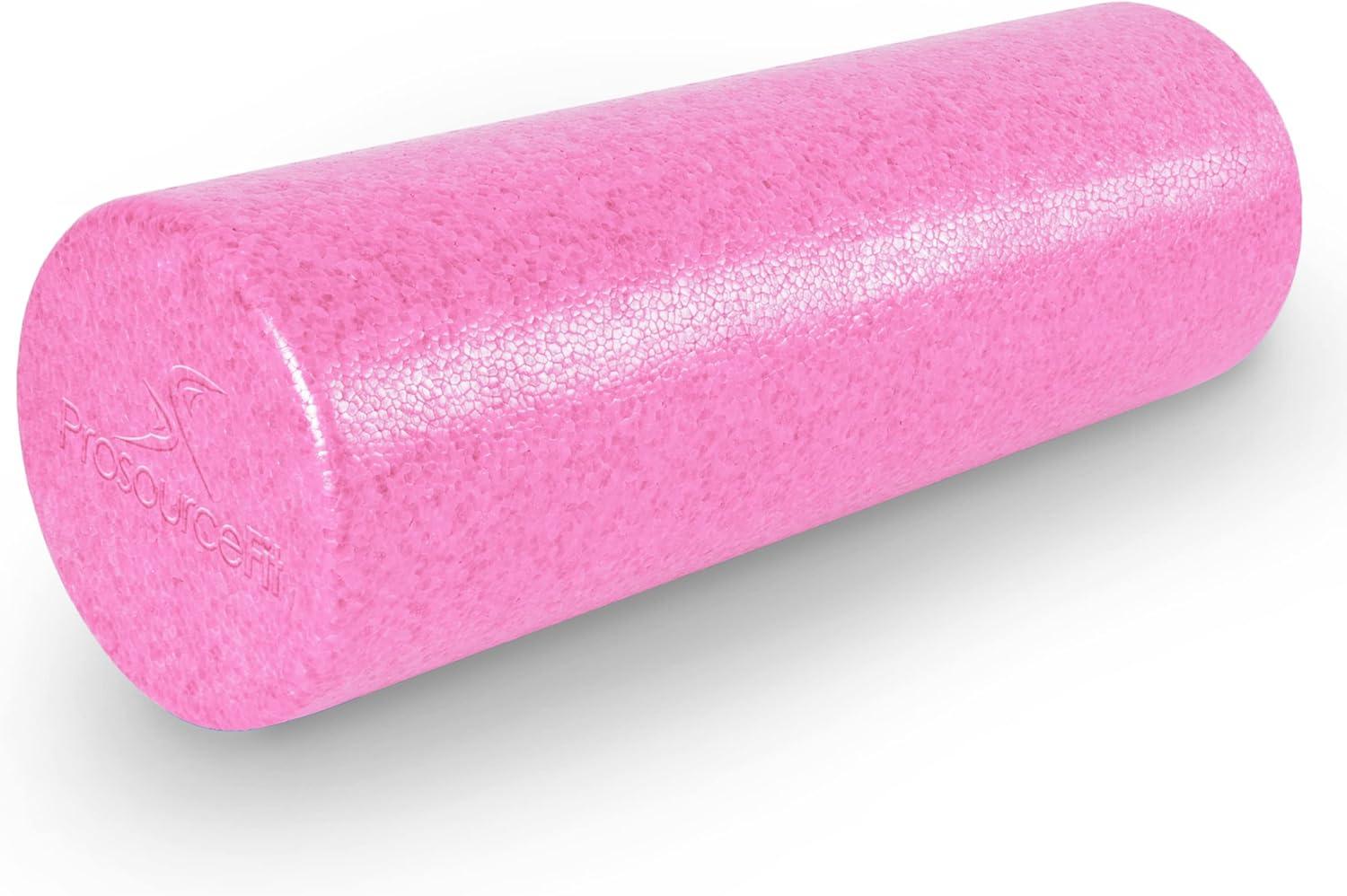 imageProsourceFit High Density Foam Rollers 36  inches LongFirm Full Body Athletic Massage Tool for Back Stretching Yoga Pilates Post Workout Muscle RecuperationPink