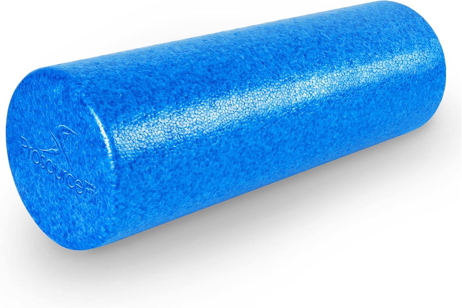 imageProsourceFit High Density Foam Rollers 36  inches LongFirm Full Body Athletic Massage Tool for Back Stretching Yoga Pilates Post Workout Muscle RecuperationBlue