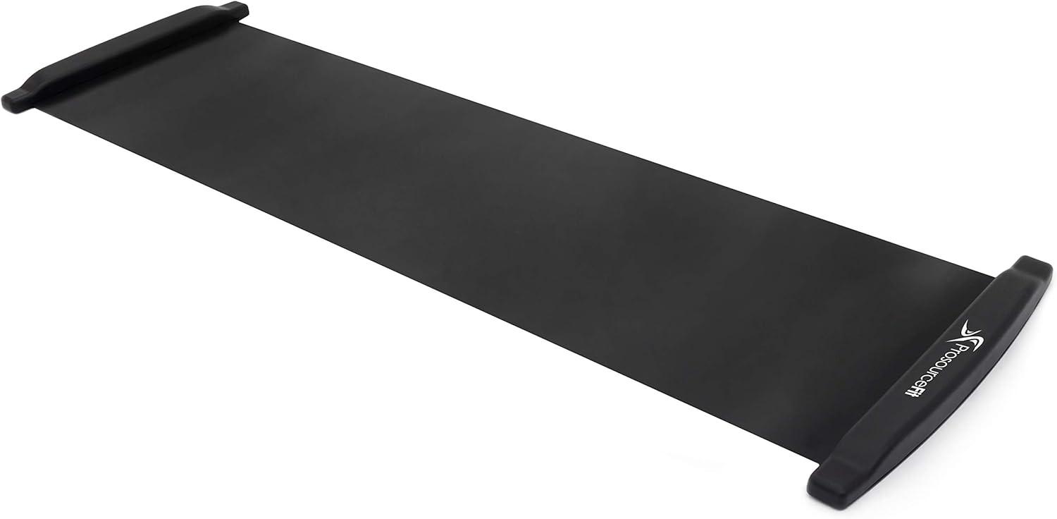 imageProsourceFit Slide Board Mat for Exercise 6 with End Stops Booties ampamp Carrying Bag for LowImpact Indoor Home Workouts and Sports TrainingStandard