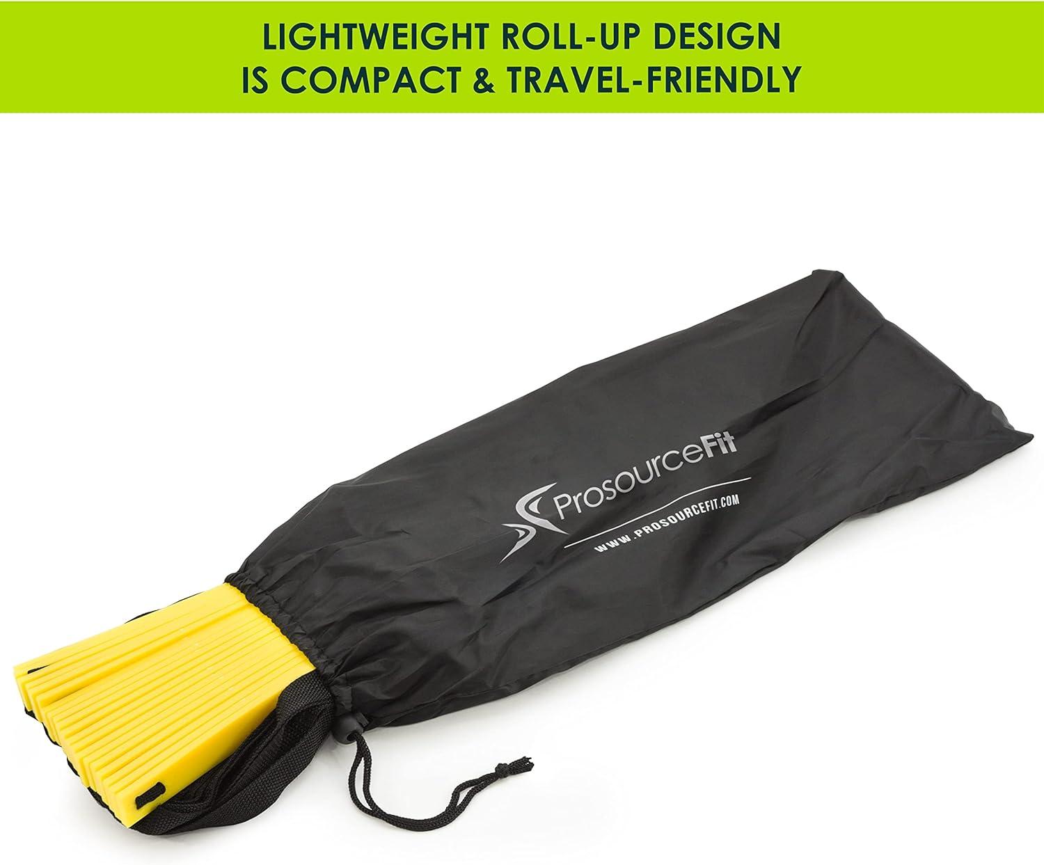 imageProsourceFit Speed Agility Ladder 8 12 and 20 Rung for Speed Training and Sports Agility Workouts with Free Carrying Bag20 Rungs