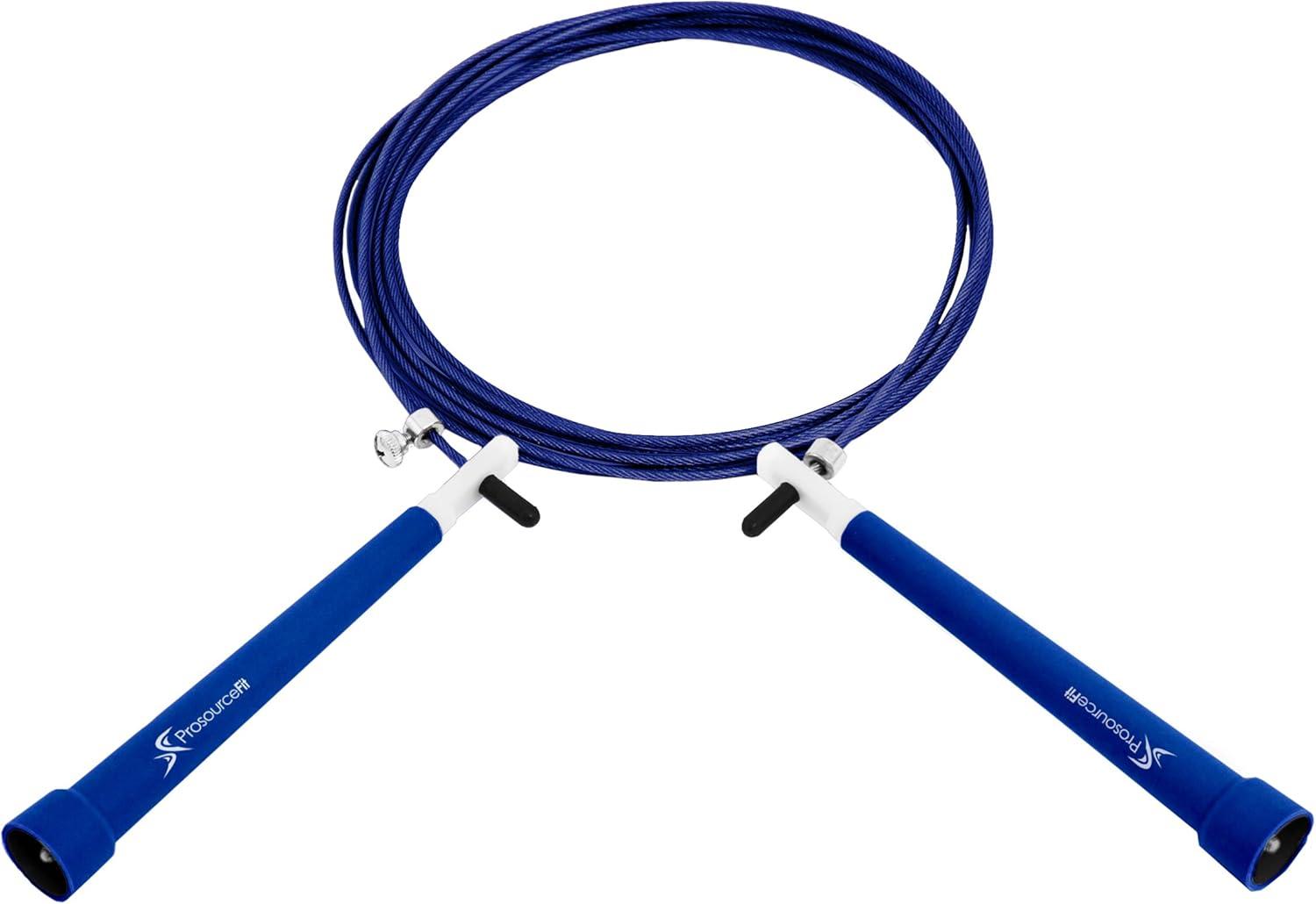 imageProsourceFit Speed Jump Rope 10 Adjustable Length Super Fast Turning for Cardio BoxingBlue