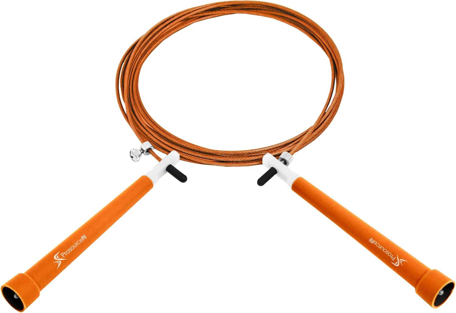 imageProsourceFit Speed Jump Rope 10 Adjustable Length Super Fast Turning for Cardio BoxingOrange