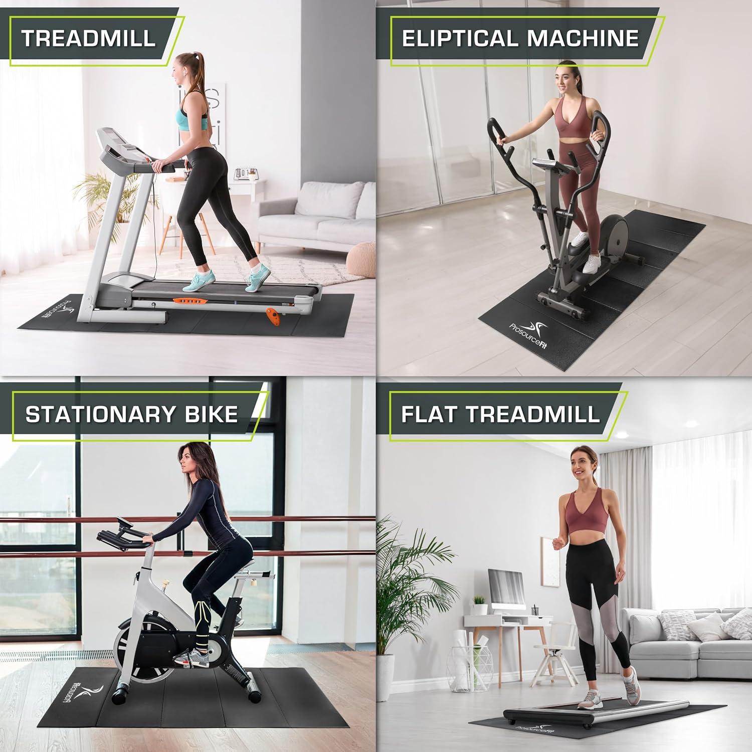 imageProsourceFit Treadmill ampamp Exercise Equipment Mats Folding 7L x 3W x T High Density PVC Floor ProtectorFolding