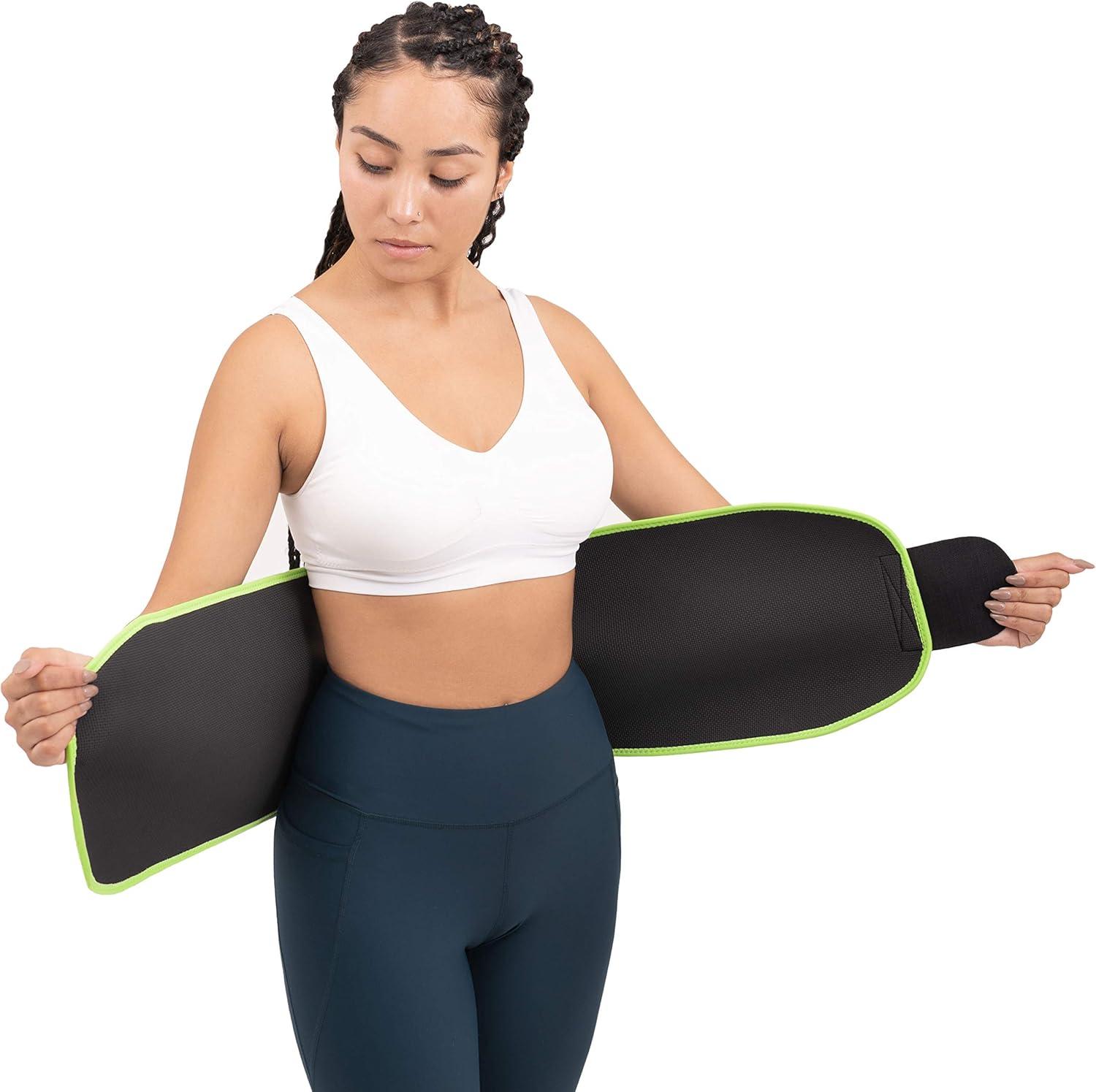 imageProsourceFit Waist Trimmer Belt Lightweight Abdominal Trainer for Women and Men Slim Waist Belt for Weight LossLarge