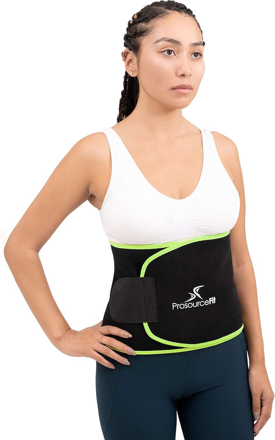 imageProsourceFit Waist Trimmer Belt Lightweight Abdominal Trainer for Women and Men Slim Waist Belt for Weight LossMedium