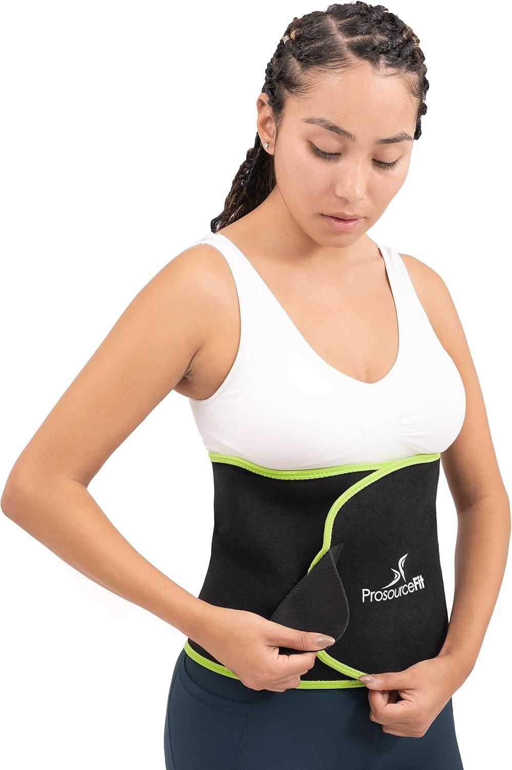 imageProsourceFit Waist Trimmer Belt Lightweight Abdominal Trainer for Women and Men Slim Waist Belt for Weight LossMedium