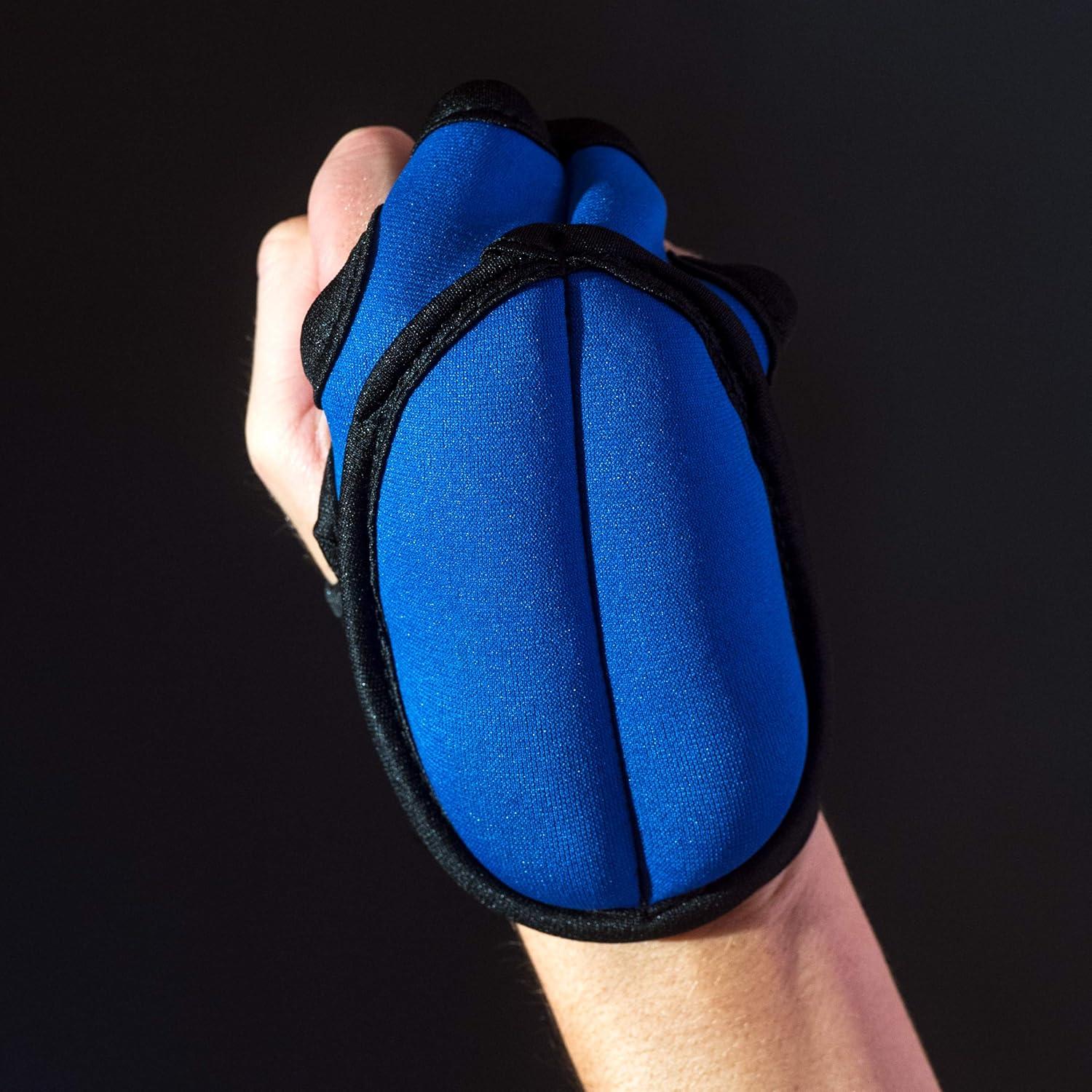 imageProsourceFit Weighted Gloves Pair of Heavy Duty 2 lb Neoprene for Sculpting and AerobicsBlue