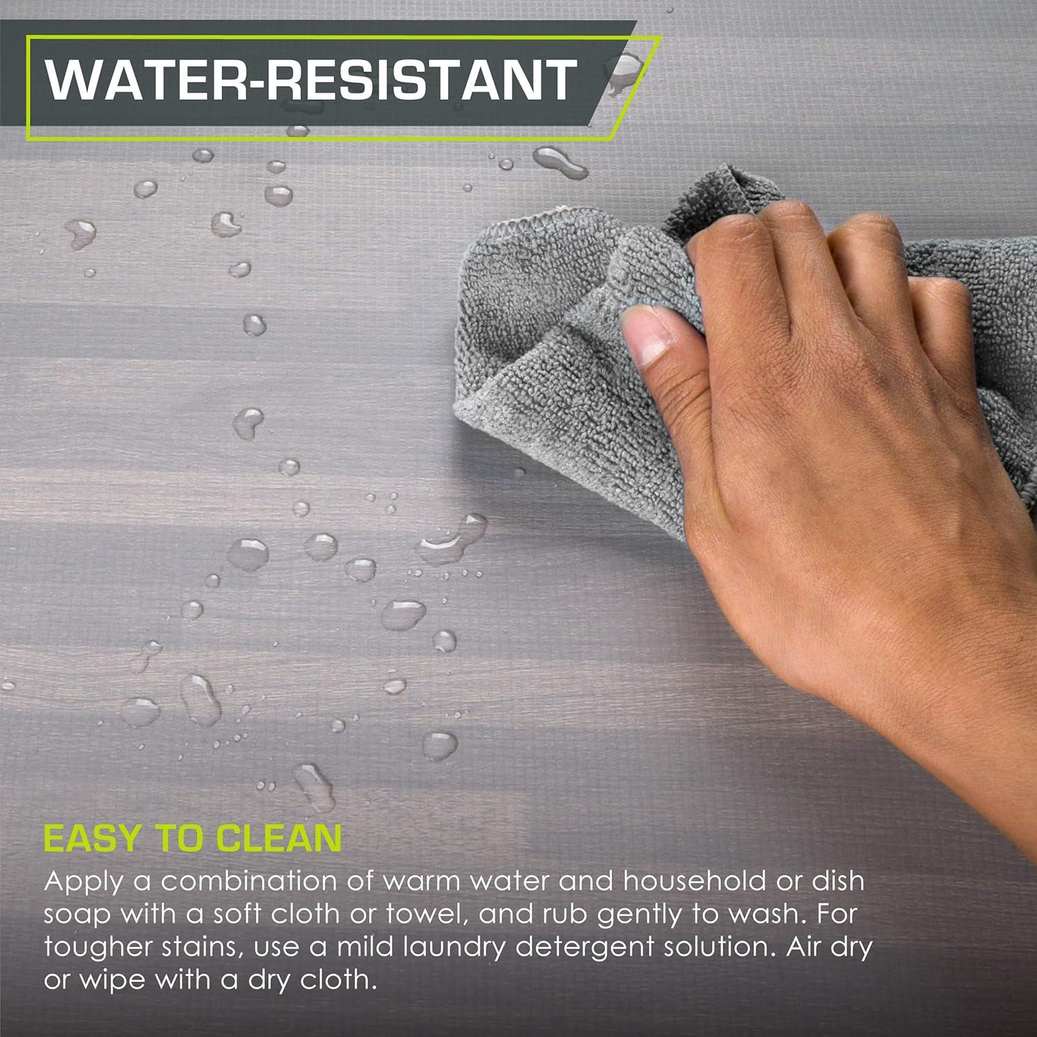 imageProsourceFit Wood Grain Puzzle Mat 12in 6 EVA Foam Interlocking Floor Tiles 24SQ FT for Secure Indoor Room Workout Flooring and Playmat Dark OakSlate Grey  24 Sq Ft  6 Tiles