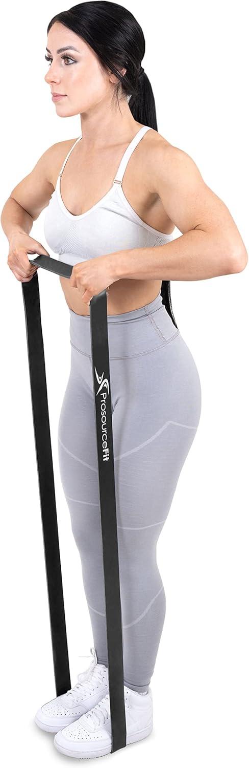 imageProsourceFit Xfit Power Resistance Bands Heavy Duty 41 Long for CrossTraining Assisted PullUps Powerlifting Mobility Full Body Workouts and StretchingBlack 60 to 150lbs