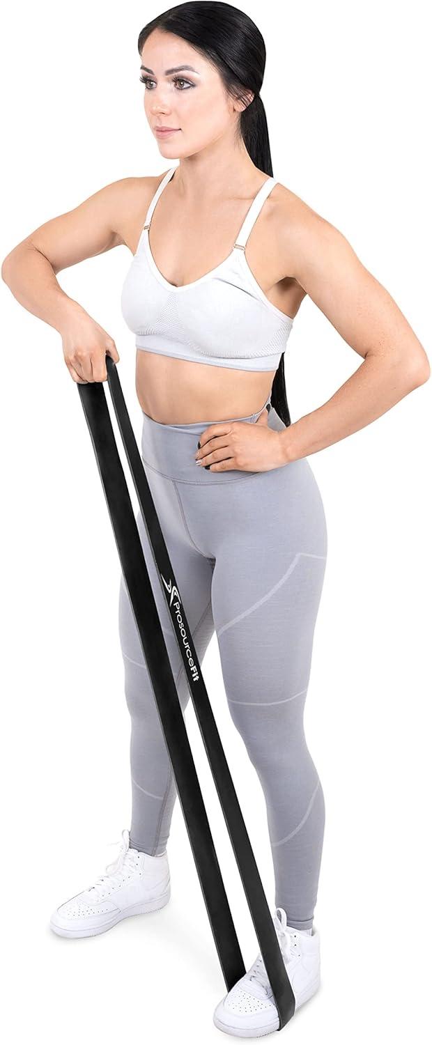 imageProsourceFit Xfit Power Resistance Bands Heavy Duty 41 Long for CrossTraining Assisted PullUps Powerlifting Mobility Full Body Workouts and StretchingBlack 60 to 150lbs