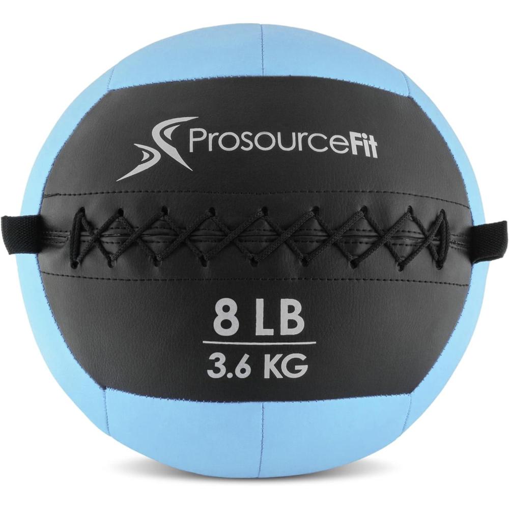 imageProsourceFit Soft Medicine Balls Wall Balls and Full Body Dynamic ExercisesAqua 8 LB