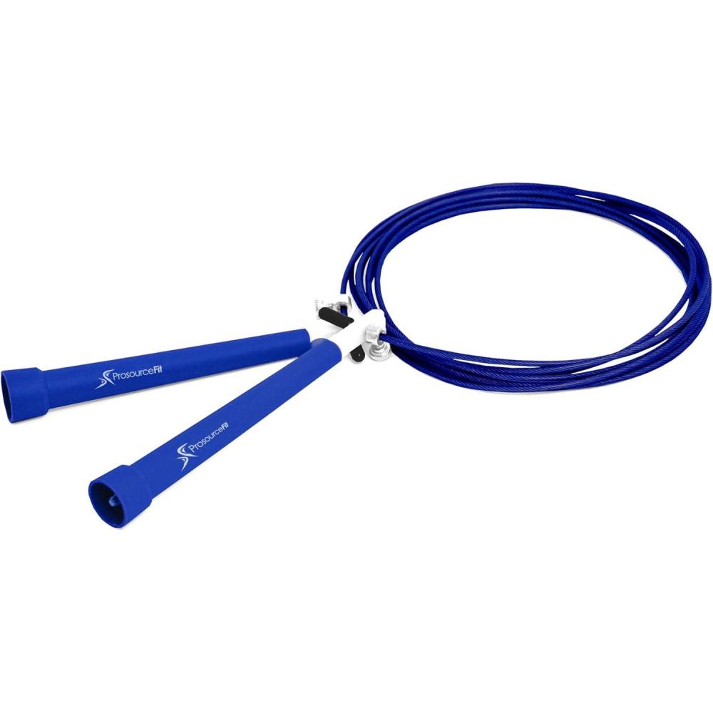 imageProsourceFit Speed Jump Rope 10 Adjustable Length Super Fast Turning for Cardio BoxingBlue