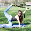imageProsourceFIt MultiLoop Stretching Strap 8 Ft for Yoga Pilates Physical Therapy Sports Dance ampamp Gymnastics to Improve Posture Increase Flexibility and Mobility 3 dualtoned colors availableGreen