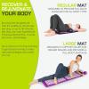 imageProsourceFit Acupressure Mat and Pillow Set for BackNeck Pain Relief and Muscle Relaxation Large  GreenWhiteLarge  BlackPink