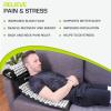 imageProsourceFit Acupressure Mat and Pillow Set for BackNeck Pain Relief and Muscle Relaxation Large  GreenWhiteLarge  BlackWhite