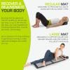 imageProsourceFit Acupressure Mat and Pillow Set for BackNeck Pain Relief and Muscle Relaxation Large  GreenWhiteLarge  BlackWhite