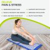 imageProsourceFit Acupressure Mat and Pillow Set for BackNeck Pain Relief and Muscle Relaxation Large  GreenWhiteXL  BlueWhite