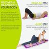 imageProsourceFit Acupressure Mat and Pillow Set for BackNeck Pain Relief and Muscle Relaxation Large  GreenWhiteXL  PurpuleWhite