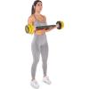 imageProsourceFit Adjustable Dumbbell ampamp Barbell Weight Set 2in1 Free Weights Available 44Lbs Home Gym EquipmentYellow 22lb