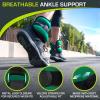 imageProsourceFit Ankle Wrist and Arm Leg Weights Adjustable Strap Adjustable Weight for Men and WomenGreen 1lb