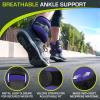 imageProsourceFit Ankle Wrist and Arm Leg Weights Adjustable Strap Adjustable Weight for Men and WomenPurple 25lb