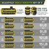imageProsourceFit Ankle Wrist and Arm Leg Weights Adjustable Strap Adjustable Weight for Men and WomenYellow Adj Weight 15lb