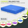 imageProsourceFit Exercise Balance Pad  NonSlip Cushioned Foam Mat ampamp Knee Pad for Fitness and Stability Training Yoga Physical TherapyBlue  L  155 x 1275