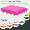 imageProsourceFit Exercise Balance Pad  NonSlip Cushioned Foam Mat ampamp Knee Pad for Fitness and Stability Training Yoga Physical TherapyPink  L  155 x 1275