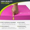 imageProsourceFit Exercise Balance Pad  NonSlip Cushioned Foam Mat ampamp Knee Pad for Fitness and Stability Training Yoga Physical TherapyPink  XL  1875 x 15