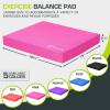 imageProsourceFit Exercise Balance Pad  NonSlip Cushioned Foam Mat ampamp Knee Pad for Fitness and Stability Training Yoga Physical TherapyPink  XL  1875 x 15