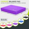 imageProsourceFit Exercise Balance Pad  NonSlip Cushioned Foam Mat ampamp Knee Pad for Fitness and Stability Training Yoga Physical TherapyPurple  L  155 x 1275