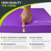 imageProsourceFit Exercise Balance Pad  NonSlip Cushioned Foam Mat ampamp Knee Pad for Fitness and Stability Training Yoga Physical TherapyPurple  L  155 x 1275
