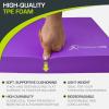 imageProsourceFit Exercise Balance Pad  NonSlip Cushioned Foam Mat ampamp Knee Pad for Fitness and Stability Training Yoga Physical TherapyPurple  XL  1875 x 15