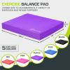 imageProsourceFit Exercise Balance Pad  NonSlip Cushioned Foam Mat ampamp Knee Pad for Fitness and Stability Training Yoga Physical TherapyPurple  XL  1875 x 15