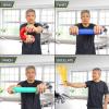 imageProsourceFit Flex and Twist Bars Sets and Singles Resistance Bars for Occupational Therapy Tennis Elbow Treatment and Wrist Strengthening 12in Long Compact Rubber Therapy Tool3 Pack