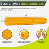 imageProsourceFit Flex and Twist Bars Sets and Singles Resistance Bars for Occupational Therapy Tennis Elbow Treatment and Wrist Strengthening 12in Long Compact Rubber Therapy ToolYellow  5 LB