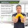 imageProsourceFit Flex and Twist Bars Sets and Singles Resistance Bars for Occupational Therapy Tennis Elbow Treatment and Wrist Strengthening 12in Long Compact Rubber Therapy ToolYellow  5 LB