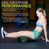 imageProsourceFit High Density Foam Rollers 36  inches LongFirm Full Body Athletic Massage Tool for Back Stretching Yoga Pilates Post Workout Muscle RecuperationBlackGreen