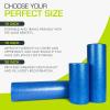 imageProsourceFit High Density Foam Rollers 36  inches LongFirm Full Body Athletic Massage Tool for Back Stretching Yoga Pilates Post Workout Muscle RecuperationBlue