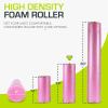 imageProsourceFit High Density Foam Rollers 36  inches LongFirm Full Body Athletic Massage Tool for Back Stretching Yoga Pilates Post Workout Muscle RecuperationPink