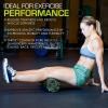 imageProsourceFit High Density Foam Rollers 36  inches LongFirm Full Body Athletic Massage Tool for Back Stretching Yoga Pilates Post Workout Muscle RecuperationBlackGreen