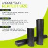 imageProsourceFit High Density Foam Rollers 36  inches long Firm Full Body Athletic Massager for Back Stretching Yoga Pilates Post Workout Trigger Point Release BlackBlack  12 X 3