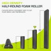 imageProsourceFit High Density Foam Rollers 36  inches long Firm Full Body Athletic Massager for Back Stretching Yoga Pilates Post Workout Trigger Point Release BlackBlack  18 X 3
